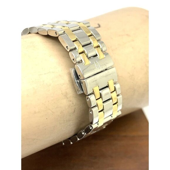 Bulova Women's Watch 98P201 Quartz Diamond Mother of Pearl Dial Two Tone… - Picture 9 of 13